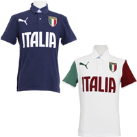 イタリア代表 2014 FIGC グラフィック半袖ポロシャツ