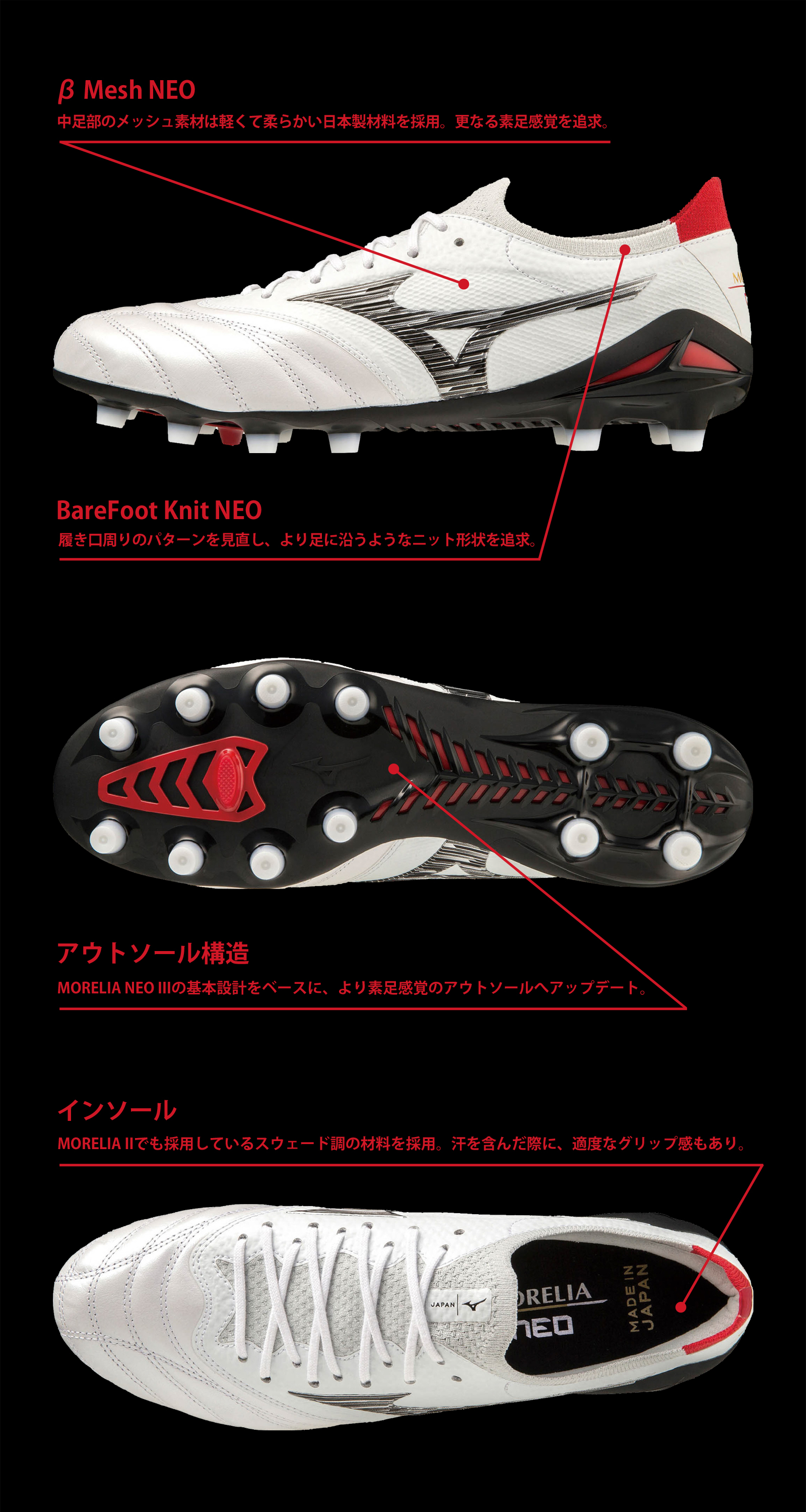 MIZUNO 2023FW MORELIA NEO IV | KISHISPO Kemari87 公式通販サイト