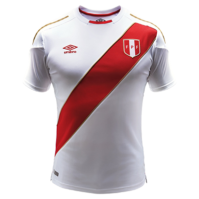 ペルー代表 2018 ホーム 半袖レプリカユニフォーム