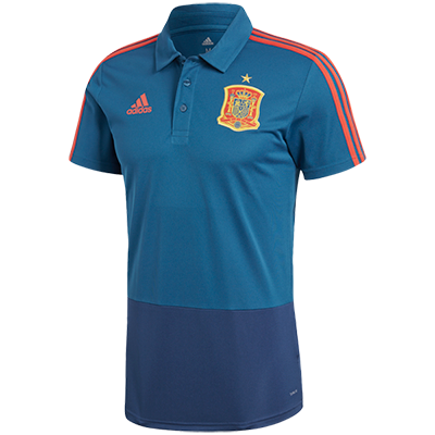スペイン代表 CONDIVO18 半袖ポロシャツ トライブブルーS14