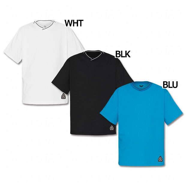 Kemari87 Kishispo ラインリブ半袖tシャツ