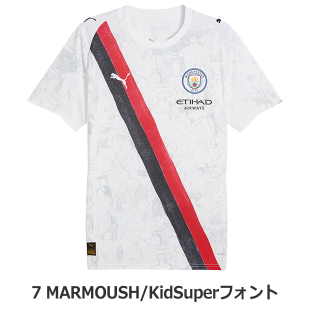 マンチェスターシティ × KIDSUPER 半袖レプリカユニフォーム
7.オマル・マルムシュ(KidSuperフォント)
781068-07-k7-m
