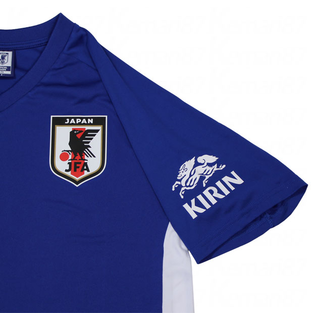  JFA 支給　実使用　KIRIN ウエア Kemari87 KISHISPO / サッカー日本代表×KIRIN プレーヤーズ半袖Tシャツ