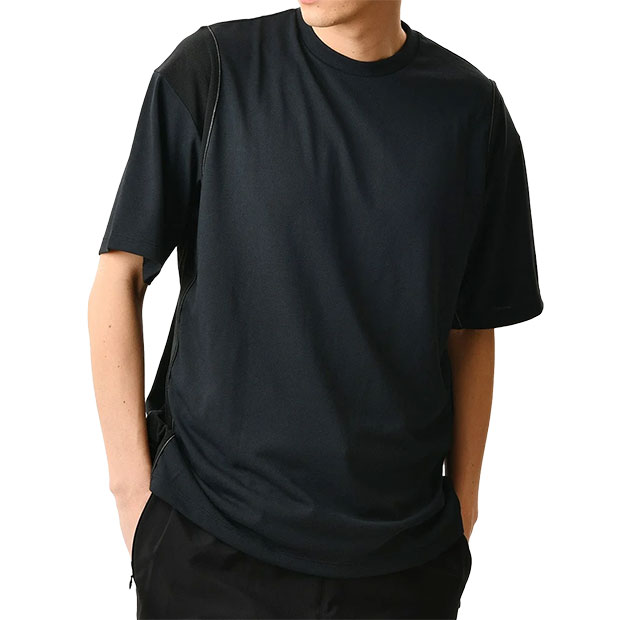 MET24 アクティブ アクティブ 半袖Tシャツ ブラック