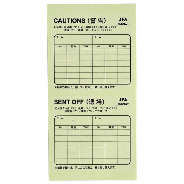 JFA スコアレコードステッカー 10枚入り

jo-497
