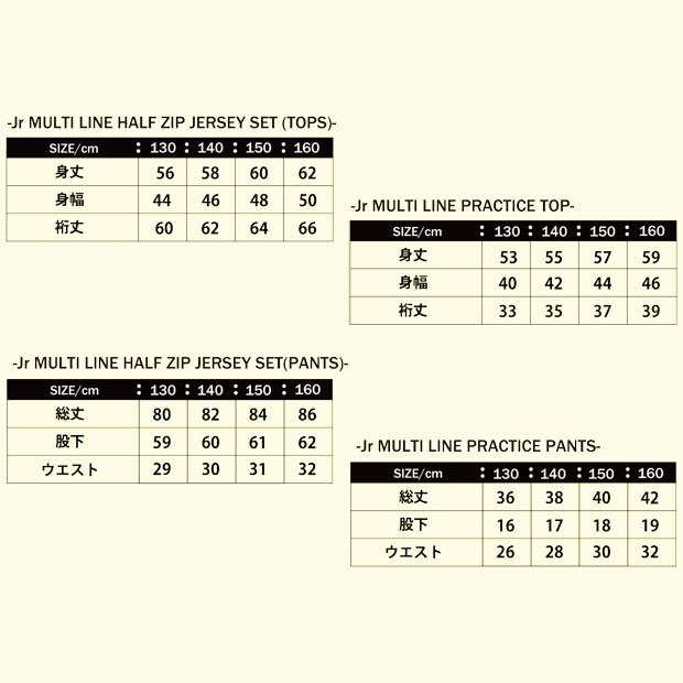 150 サイズ　JR MULTI LINE PRACTICE SET