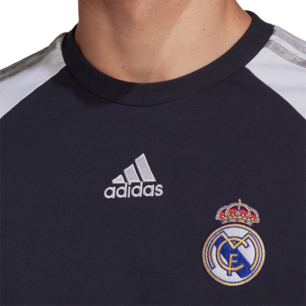 レアル・マドリード　チームガイスト クルーネック半袖シャツ HA2534 レアル・マドリード チームガイスト クルーネック半袖シャツ