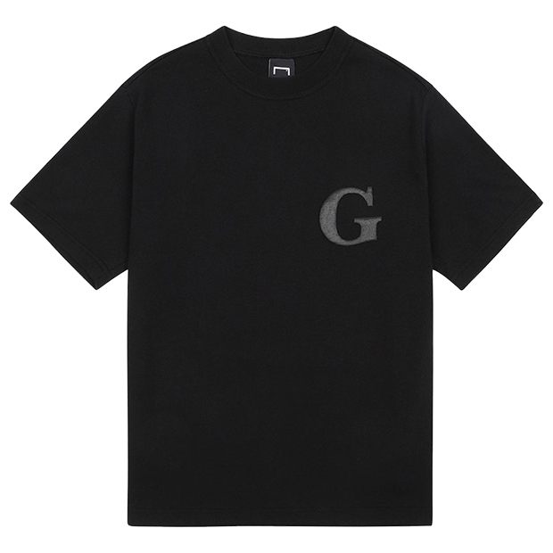 WHO KNOWS Gロゴ半袖Tシャツ　ブラック