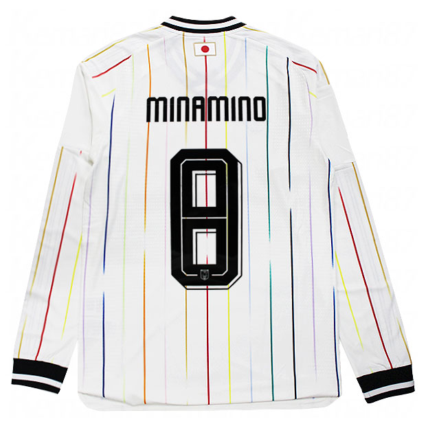 24-25 日本代表 南野拓実 MINAMINO 背番号8 長袖 ユニフォーム Kemari87 KISHISPO / 背番号8 南野拓実 アディダス サッカー日本代表
